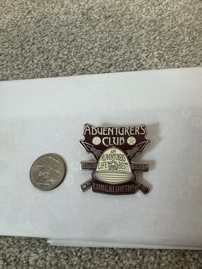 Disney Adventurers Club Enamel Pin - Brown, Cream